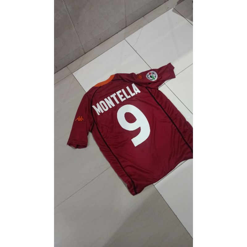 jersey roma season 2000 home sudah dengan name set by request