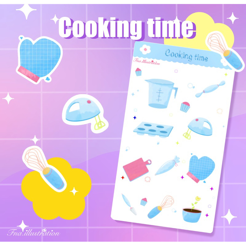 

Sticker Aesthetic Cute ukuran 8,5 cm x 14,9