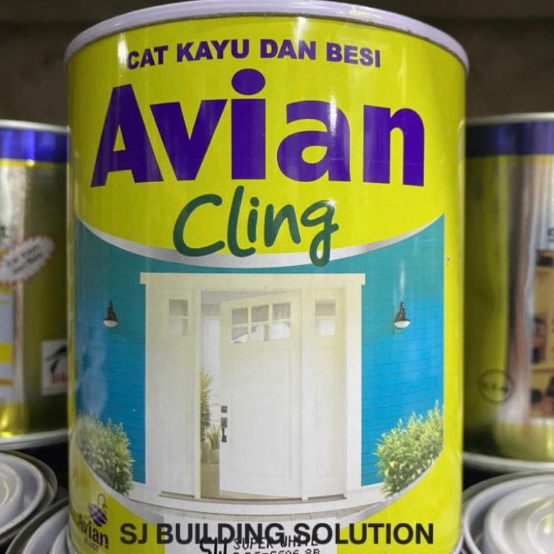 AVIAN CLING SYNTHETIC 0.85LT BLACK BLACK DOFF HITAM CAT MINYAK BAGUS