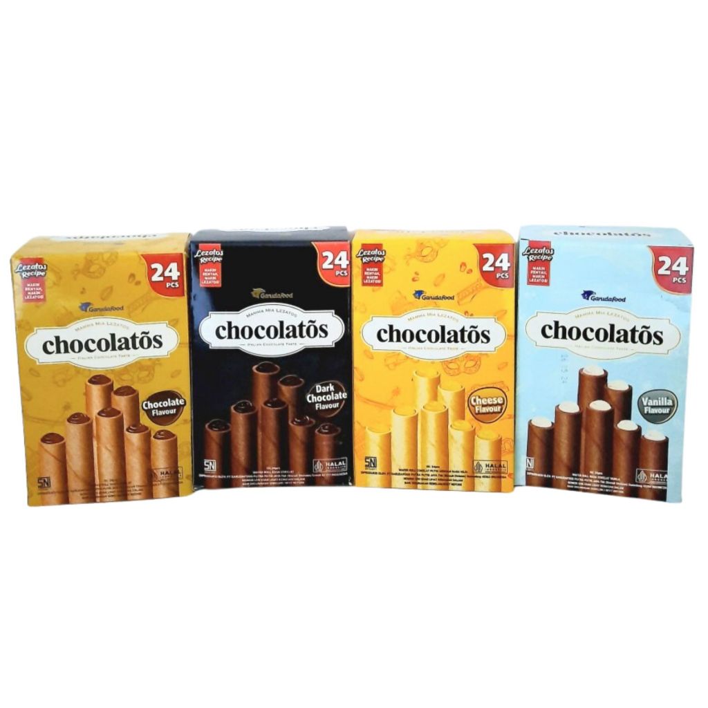 

Chocolatos Chocoloate Cokelat Stick Besar 14gr Pilih Varian Rasa [1 Box/24pcs]