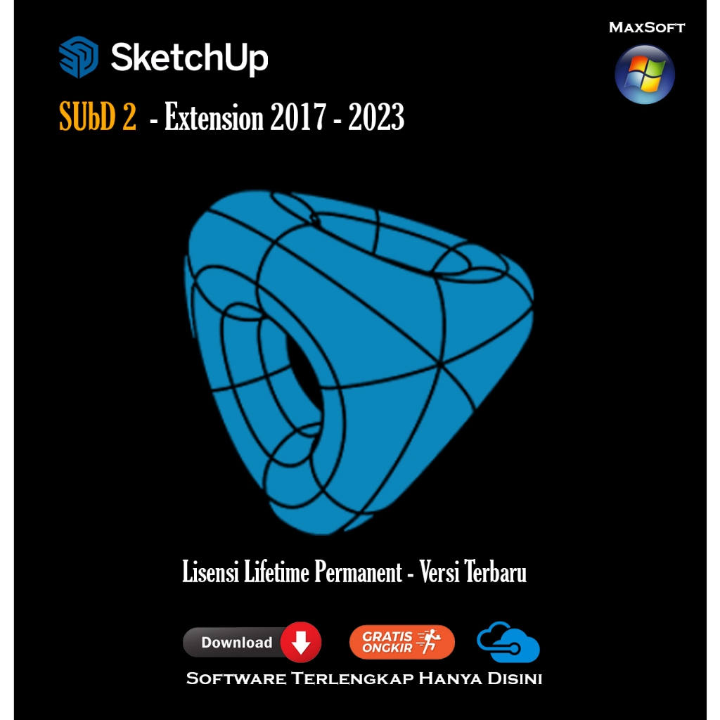 SubD [2023] Sketchup Extension Plugin Lisensi Permanen