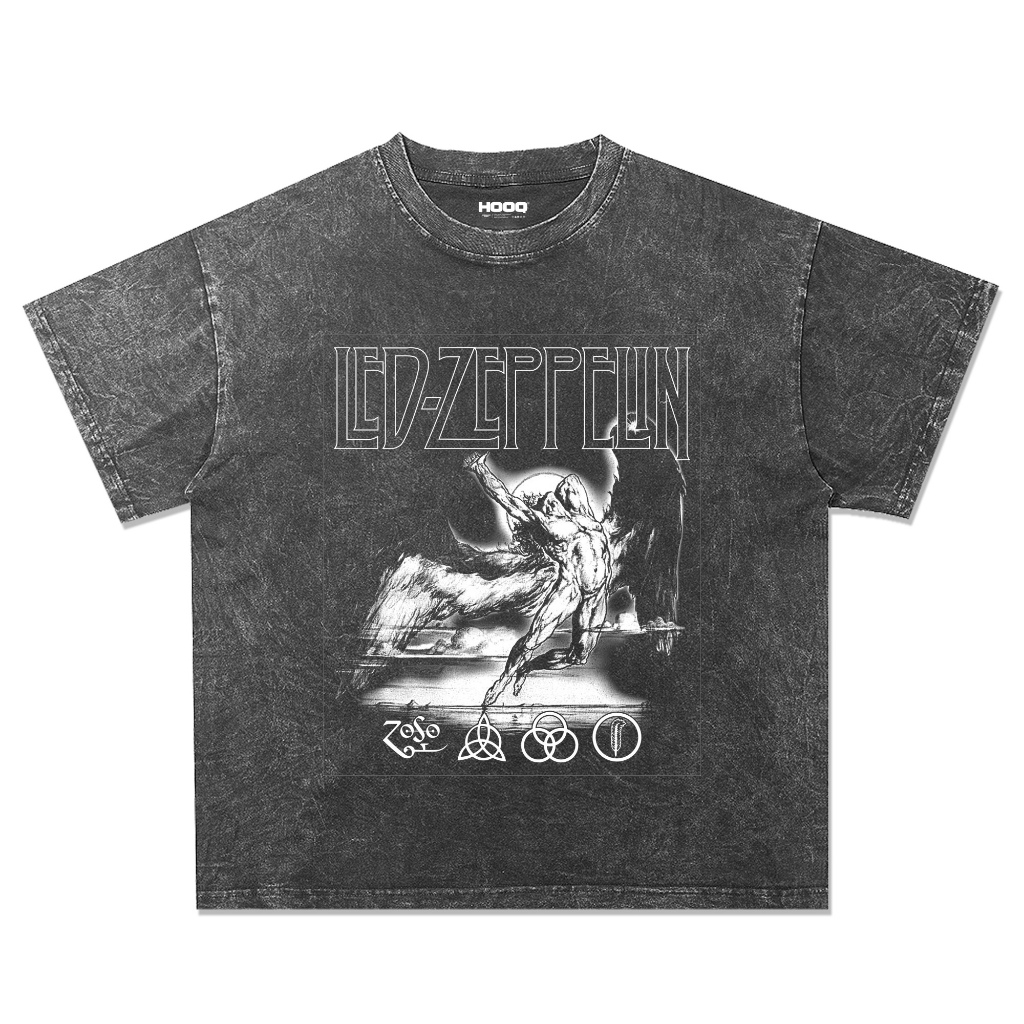 Led Zeppelin T-shirt Washing Oversize VIntage Led Zeppelin T-shirt