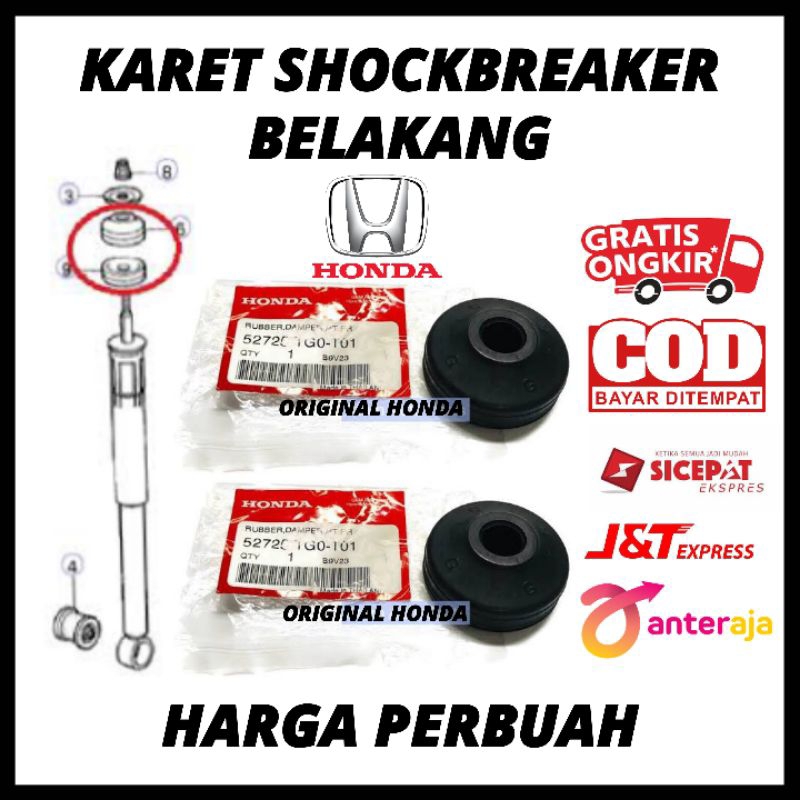 Karet Shockbreaker Shock Breaker Belakang Jazz 2004 2005 2006 2007, Jazz GD3