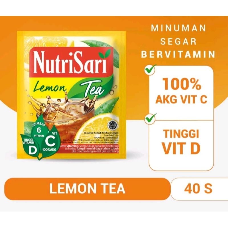 

Nutrisari Es Lemon Tea - Minuman Buat Vitamin C & Vitamin D