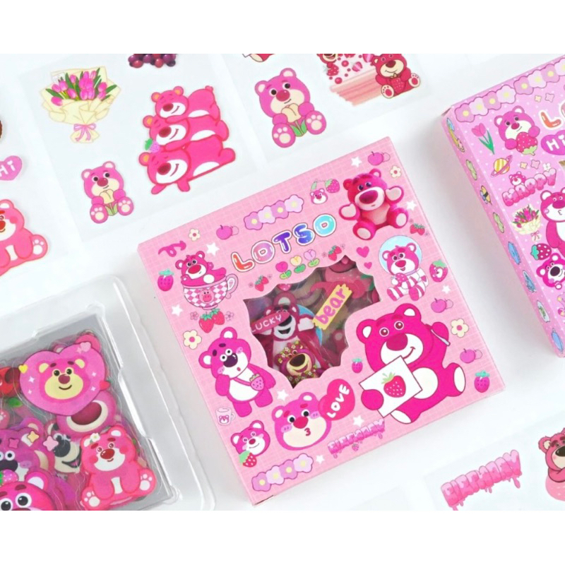 

Stiker Lotso Premium Lucu Murah Isi 100 pcs