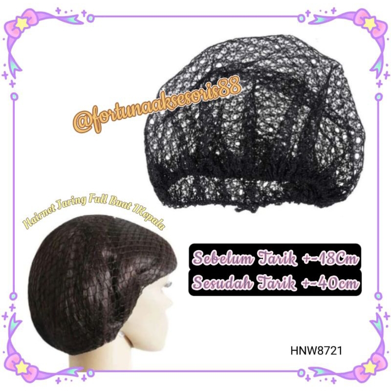 HAIRNET JUMBO TEBAL / WIG CAP TEBAL 18 CM / HAIR NET FULL 1 KEPALA / HAIRNET SANGGUL / HAIRNET CEPOL