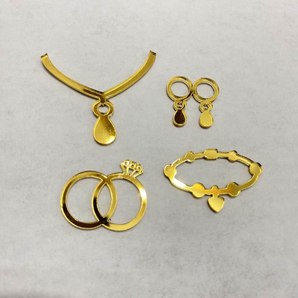 MAHAR PERNIKAHAN | TAMBAHAN MAHAR PERNIKAHAN | REPLIKA PERHIASAN AKRILIK | REPLIKA KALUNG AKRILIK | 