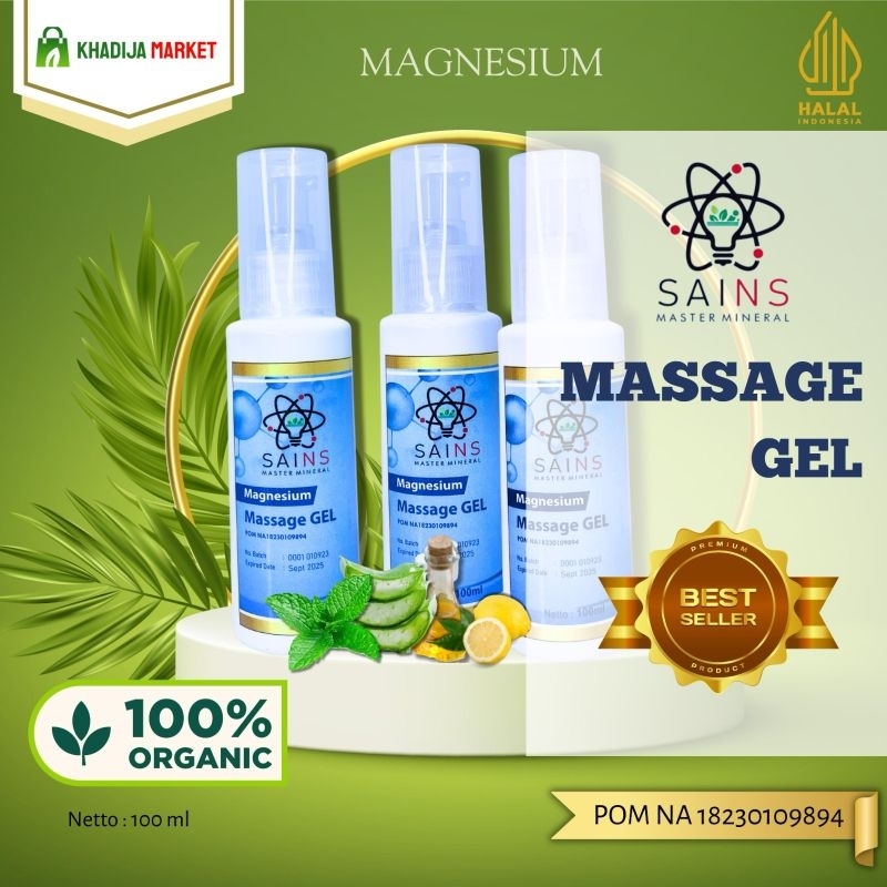 Obat Lotion Magnesium Serba Guna Untuk BADAN CAPEK, ASAM URAT dan NYERI SENDI (SAINS massage gel mag