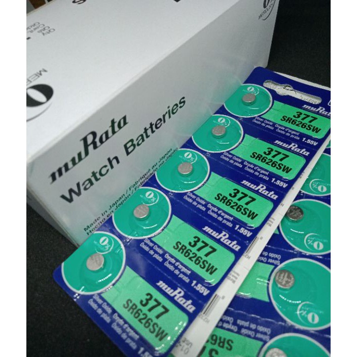 JXWW5194 【FSASH SALE】 Baterai Jam Tangan Murata 377/626 Baterai Murata Original 626 Baterai Jam Univ