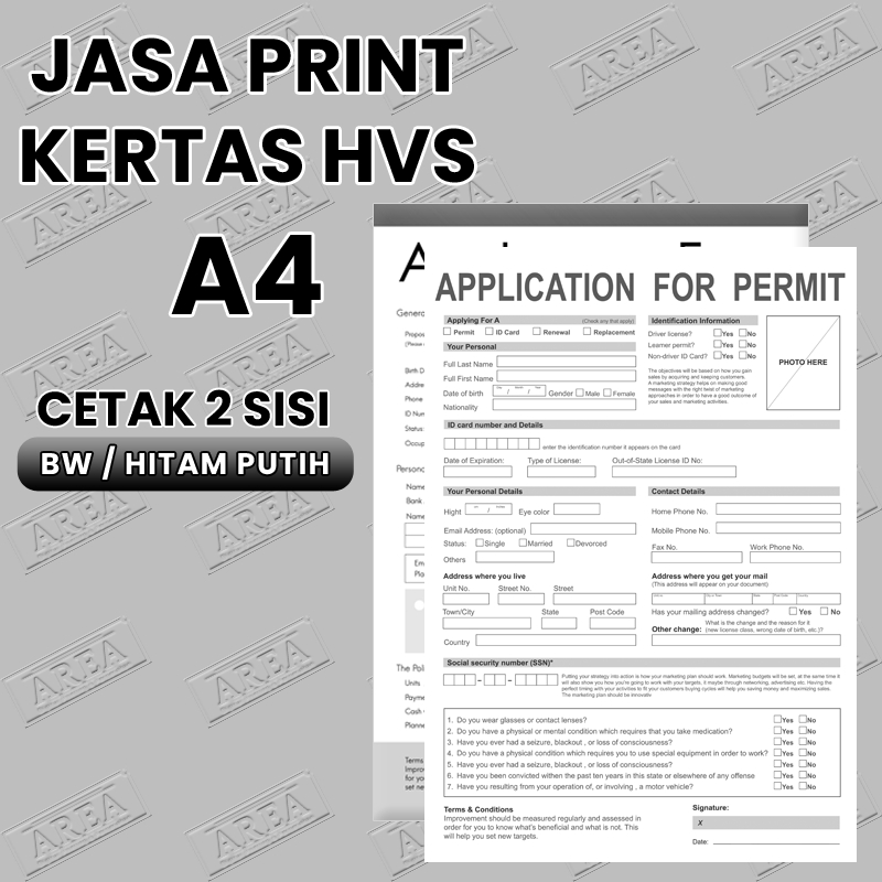 

Print Kertas HVS A4 Hitam Putih/BW 2 Sisi (Bolak Balik)