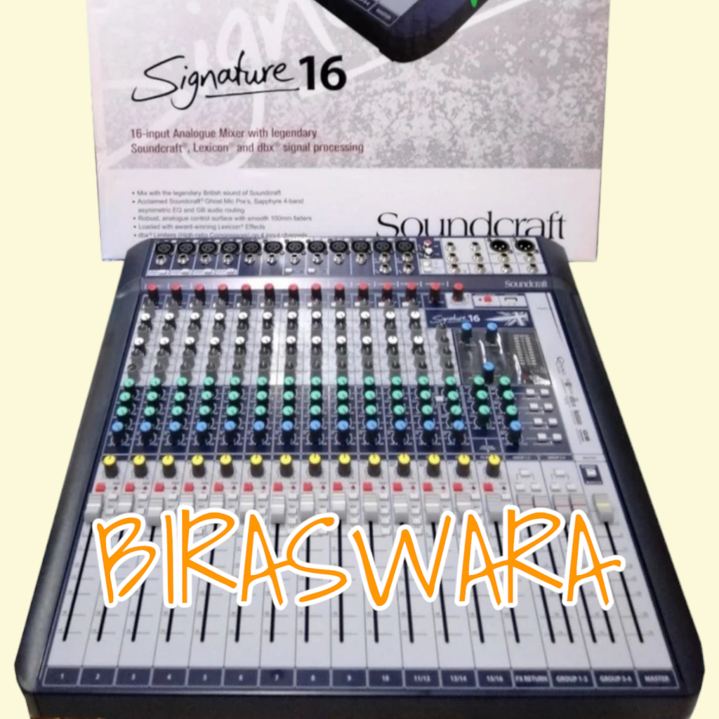 SOUNDCRAFT SIGNATURE 16 AUDIO MIXER 16 CHANNEL SIGNATURE16