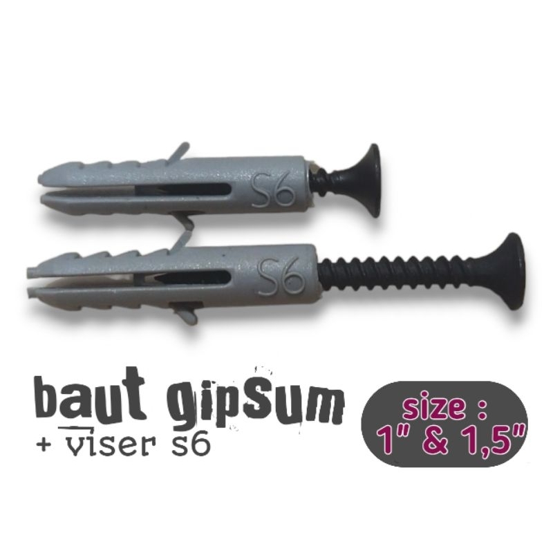 Baut / Sekrup Gypsum 1" dan 1,5" (2,5cm & 3,7cm) bijian