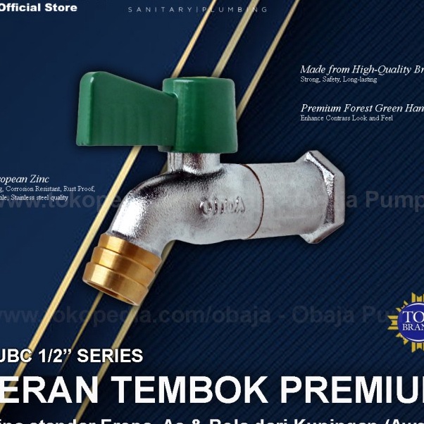 New Stock Onda Kran Air Tembok Premium KUBC 1/2" / Kran Tembok KUBC 1/2" Onda.
