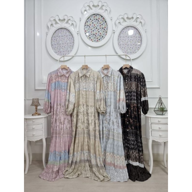 DRESS-GAMIS PLISKET SILK MEI JIE WANG