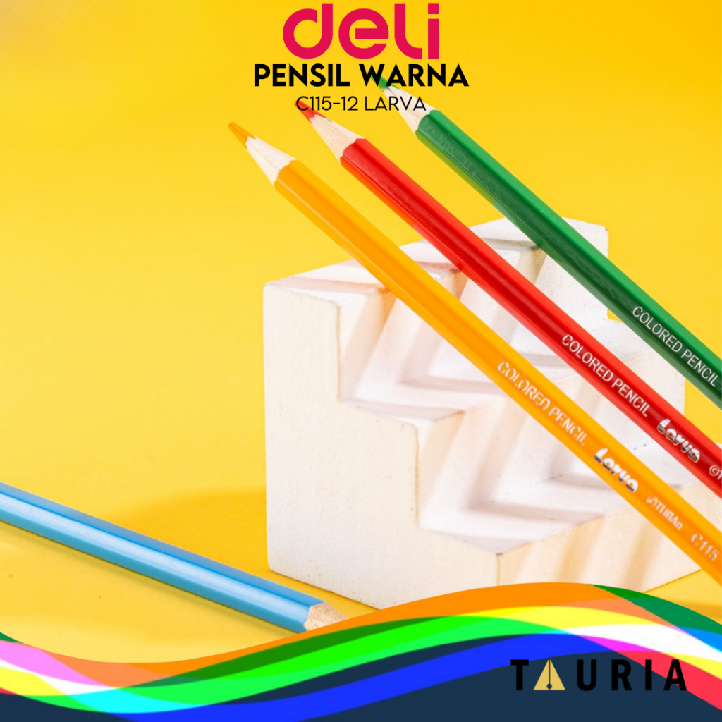 

Pensil warna 12 Deli Larva C115 - 12 Warna