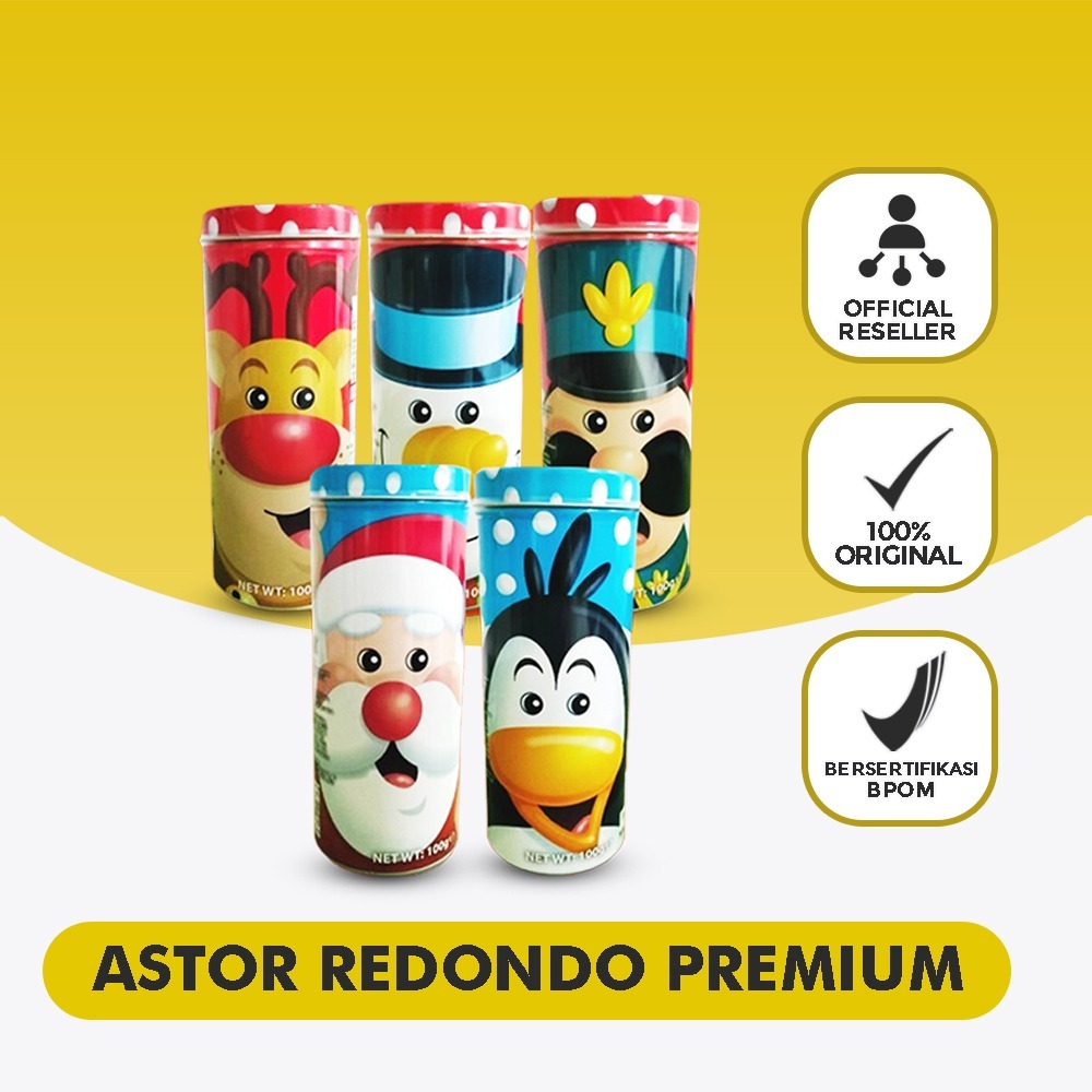 Astor Redondo Rondoletti Australian Wafer Stick Kaleng - Premium Taste