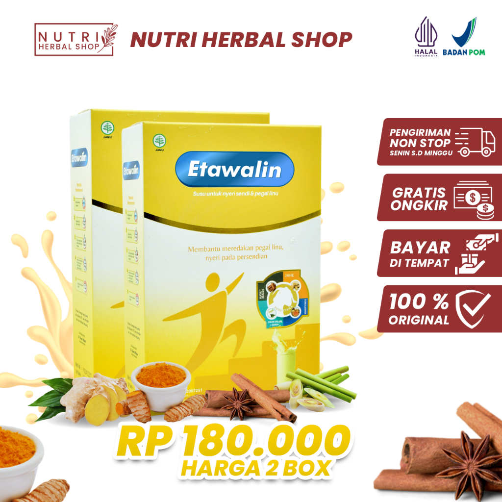 

Susu Etawalin Untuk Tulang & Nyeri Sendi - 2 Box Etawalin Susu Kambing Etawa
