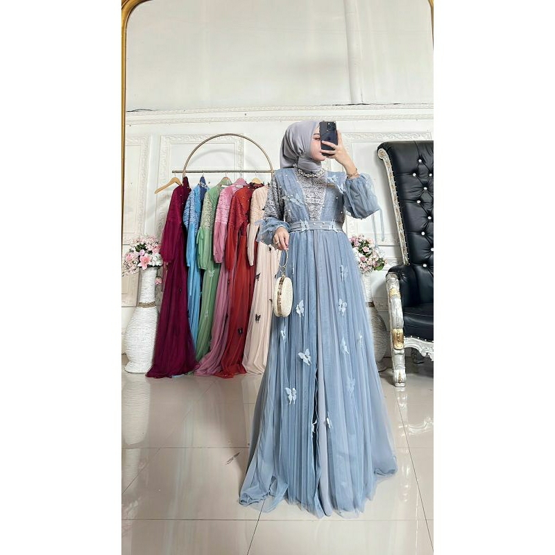 [TERBARU] NEW COLLECTION ori by elzisha label set obi brukat gamis mewah