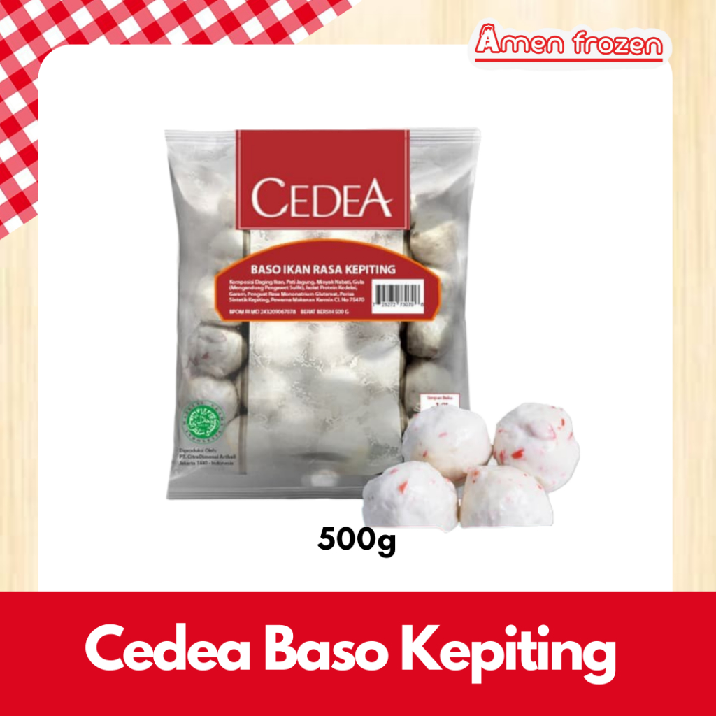 

Cedea Baso Ikan Rasa kepiting 500gr