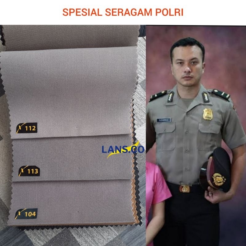 Kain Seragam POLRI Pakaian Dinas Polisi RI Baju Polisi Seragam Polisi Cavalio By Maxistyle