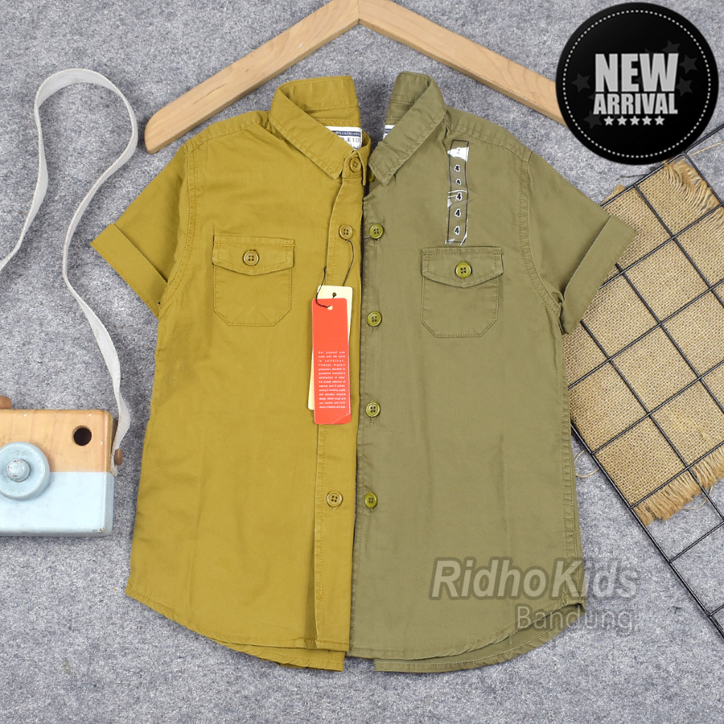 KEMEJA ANAK LAKI LAKI 1-14 TAHUN BAJU ATASAN KEMEJA ANAK COWOK LENGAN PENDEK KEMEJA ANAK IMPORT