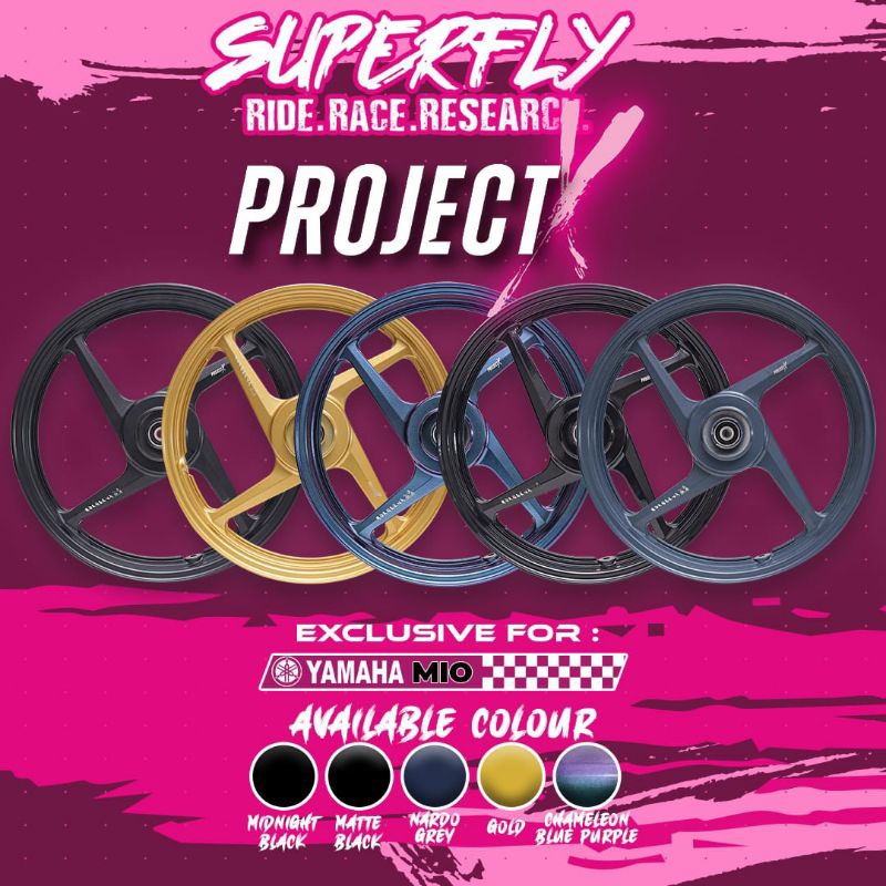 VELG RACING X SUPERFLY MIO Seporty  MIO125 M3,MIO Z, SOUL GT 125