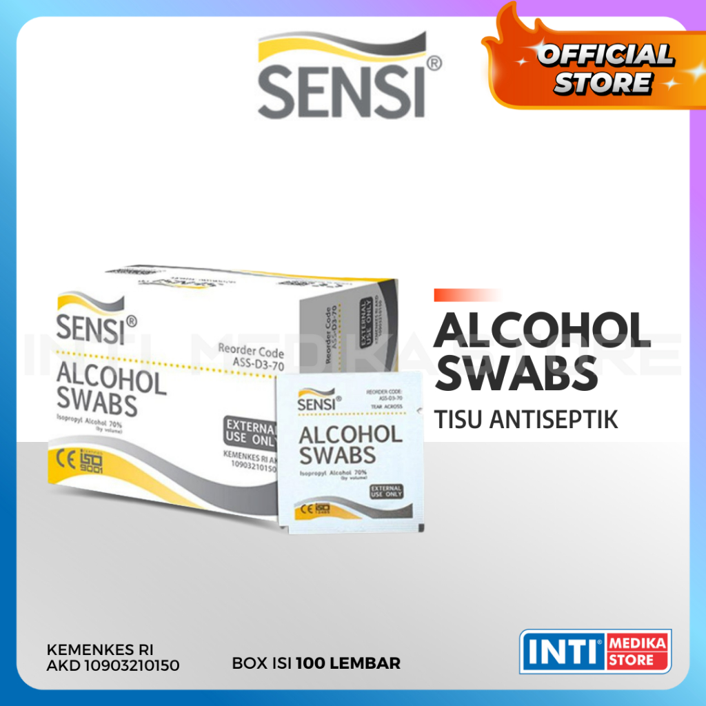 SENSI - Alcohol Swab | Sensi Swab | Sensi Alkohol Swab
