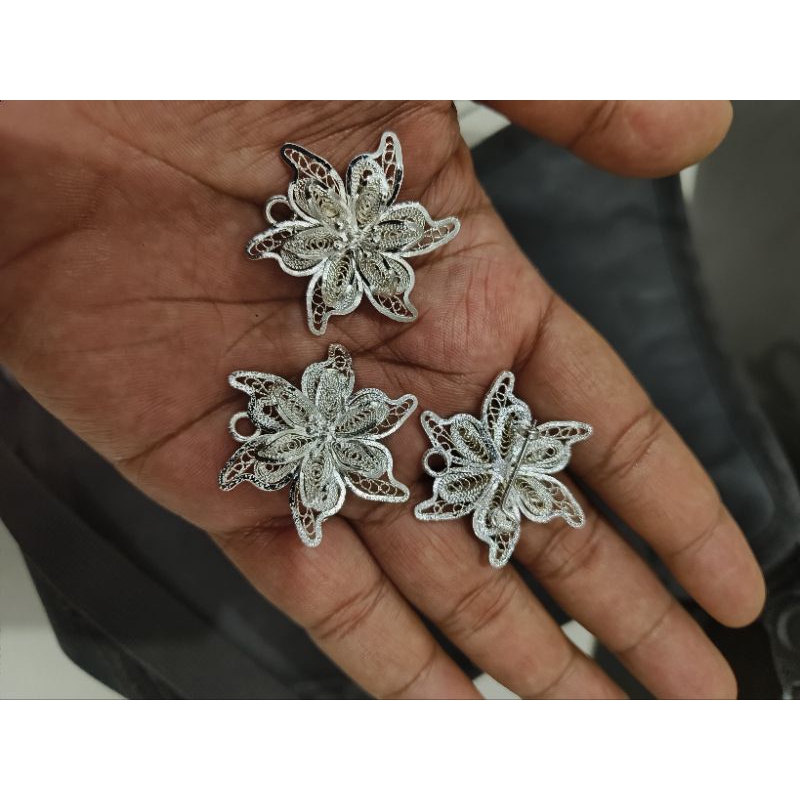 bros bunga mini bros dagu asli kerajinan tangan yogyakarta bros perak bros lapis emas bros pita bros