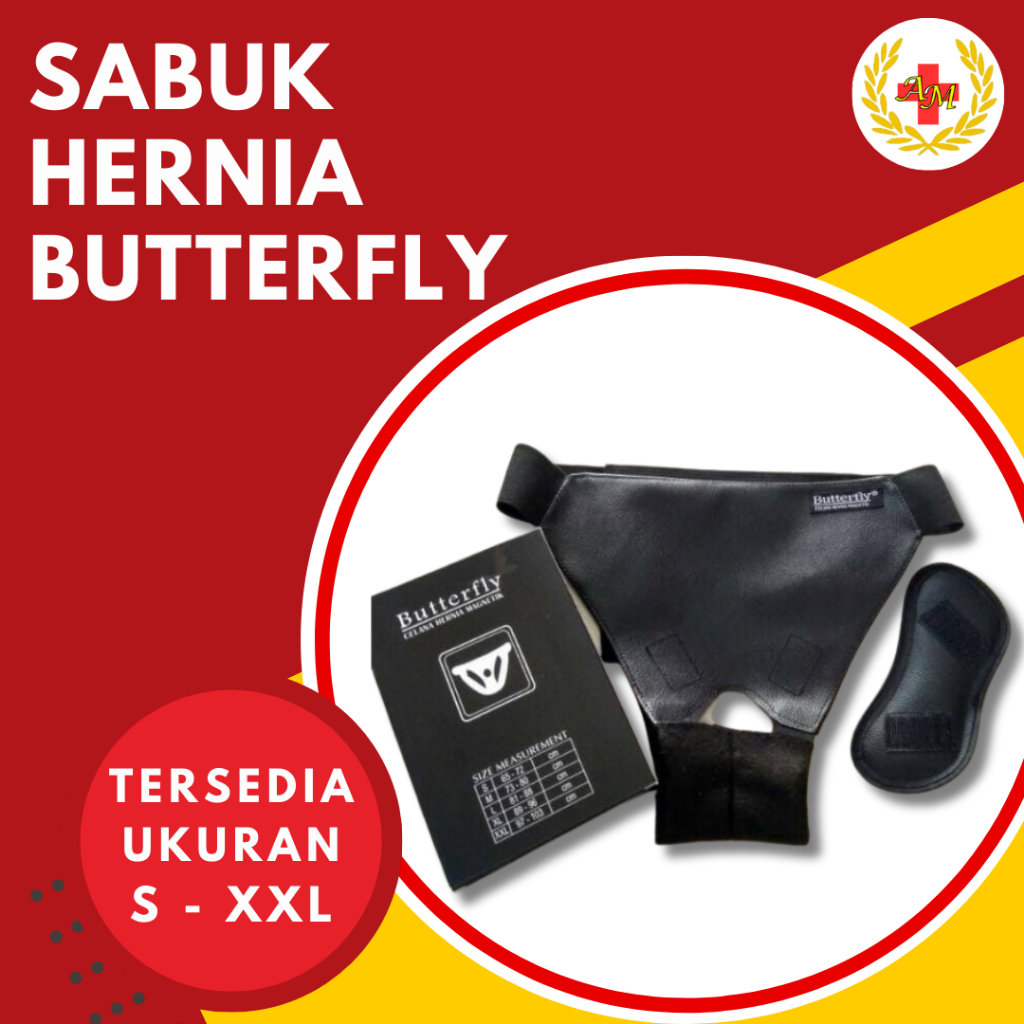 Sabuk Hernia Celana Hernia Magnetik Turun Berok Butterfly