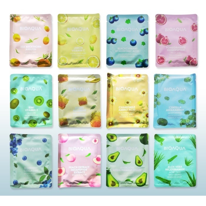 BIO AQUA SHEET MASK 25 GR - SHEET MASK BIO AQUA- MASKER BIO AQUA - BIOAQUA Enssense Sheet Mask 25 GR