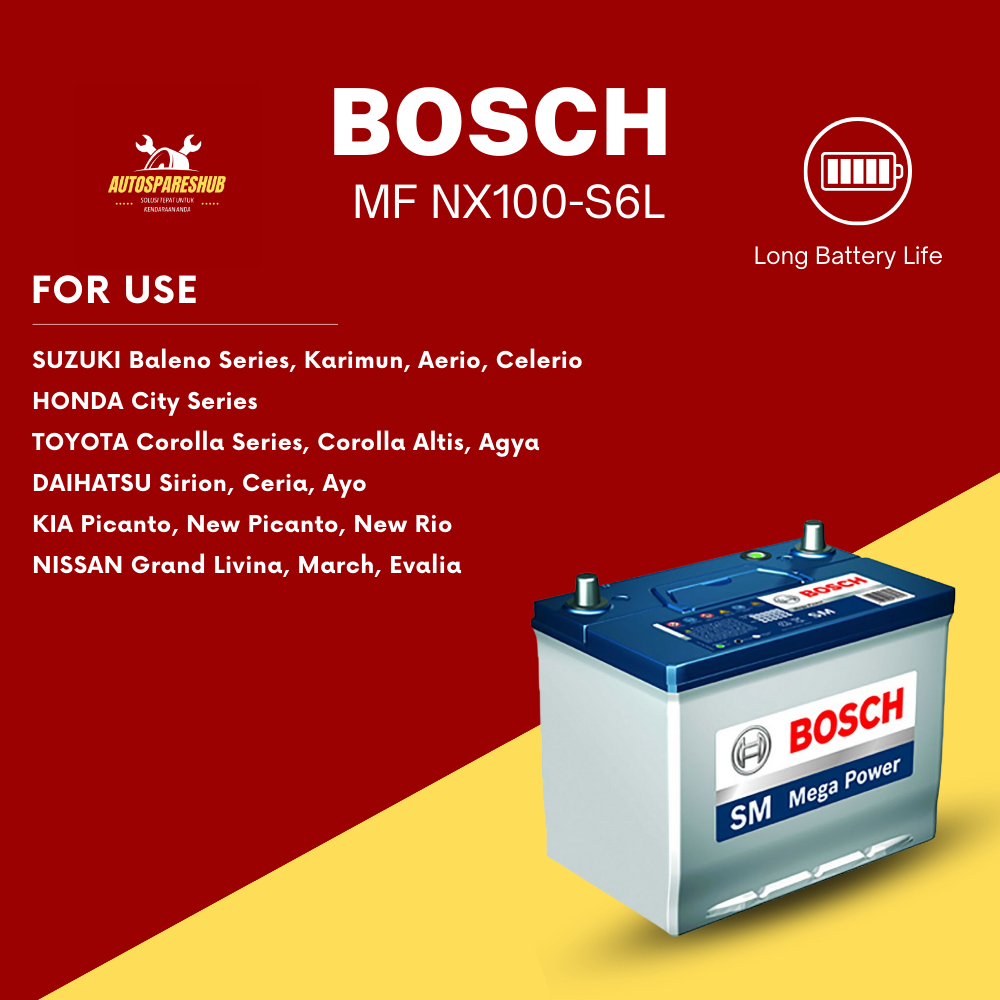 Aki Kering Mobil Bosch NX100-S6  // ORIGINAL BOSCH 100%