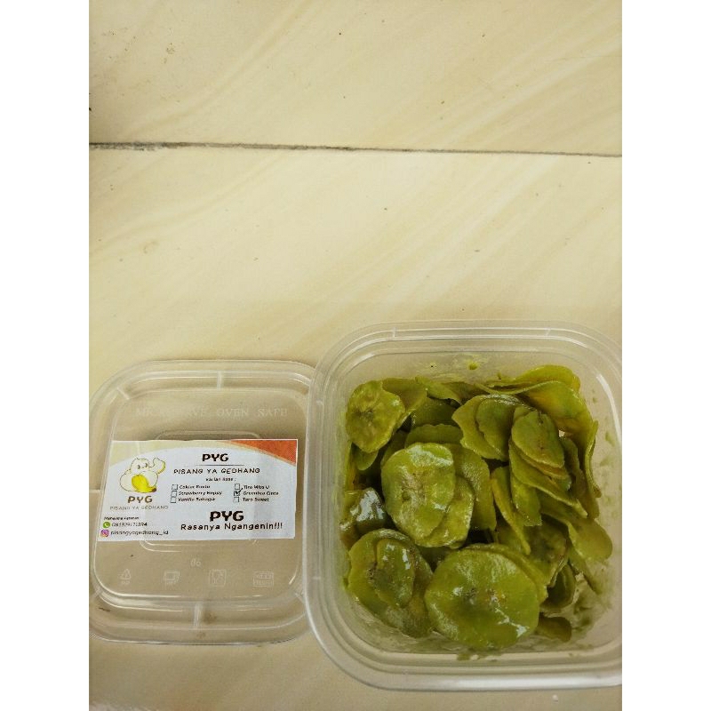 

Kripik Pisang Lumer Rasa Greentea 500 ml