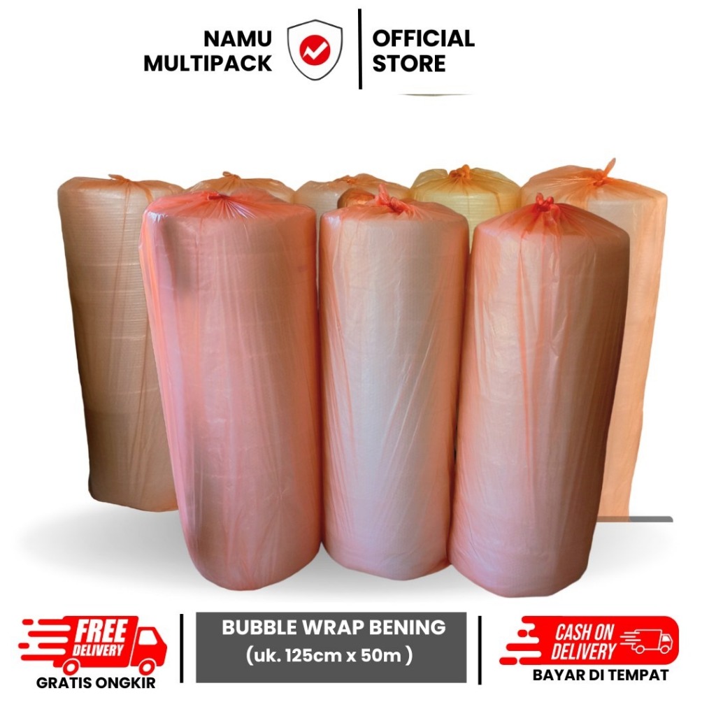

Bubble Wrap Ukuran 125cm x 50m Bening Putih Premium Gelembung Besar Keras Plastik Wrap Packaging Peking Gelembung Bubble Peralatan Packaging Cilacap