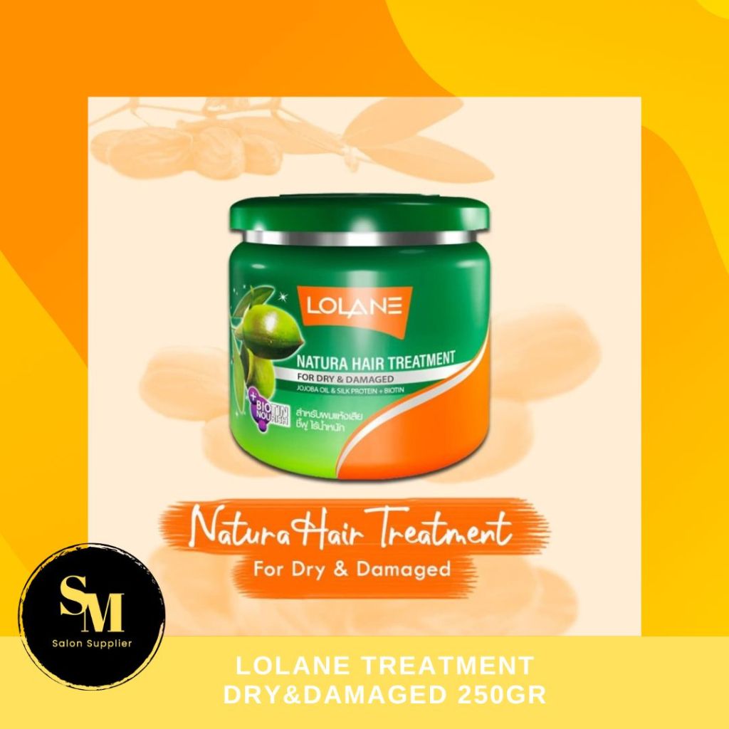 Lolane Natura Masker For Dry & Damaged 250gr - Untuk Rambut Kering