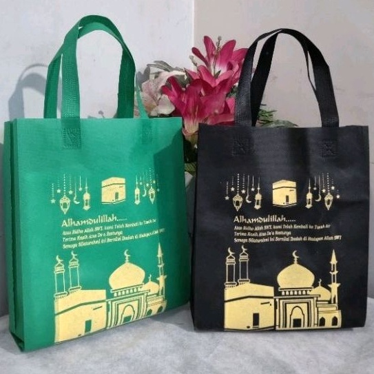 

[KODE H1Y6] tas oleh-oleh haji dan umroh P25xL8xT30 harga per lusin isi 12 psc