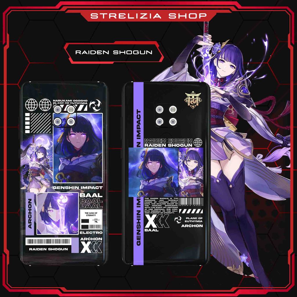 Phone Case Genshin Impact Raiden Shogun Baal