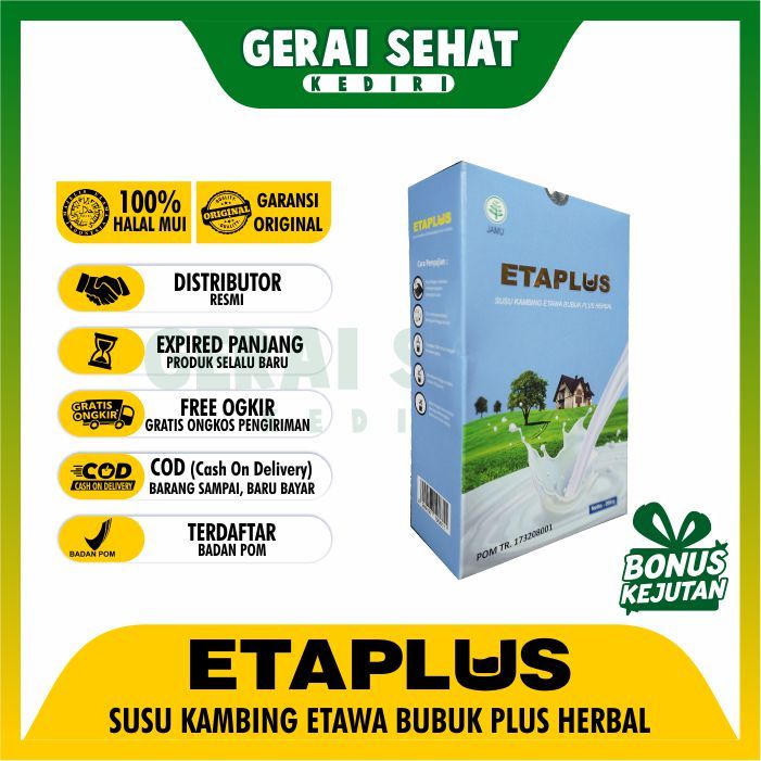 

ETAPLUS | SUSU KAMBING ETAWA BUBUK ORIGINAL UNTUK ASAM LAMBUNG DARAH TINGGI ASMA BUMIL ANAK | SUSU KAMBING ETAPLUS ASLI ETAPLUS