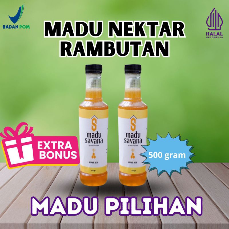 

Madu Nektar Rambutan Pure Madu Savana Murni