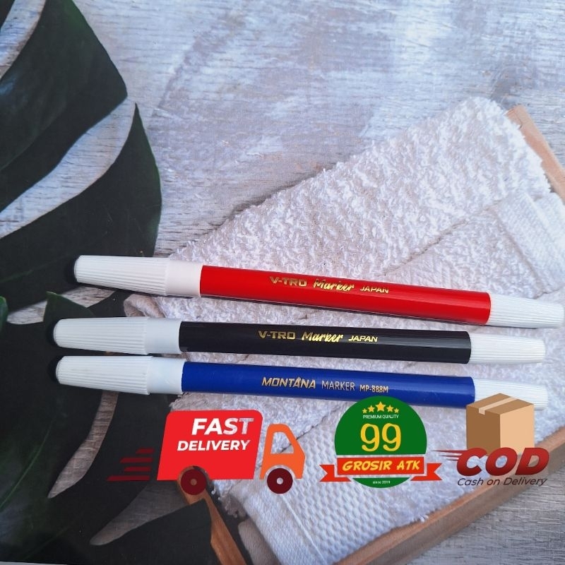 

PTM- Spidol Satu Warna/Spidol Kecil/Sepidol Marker/Spidol Hitam,Merah,Biru