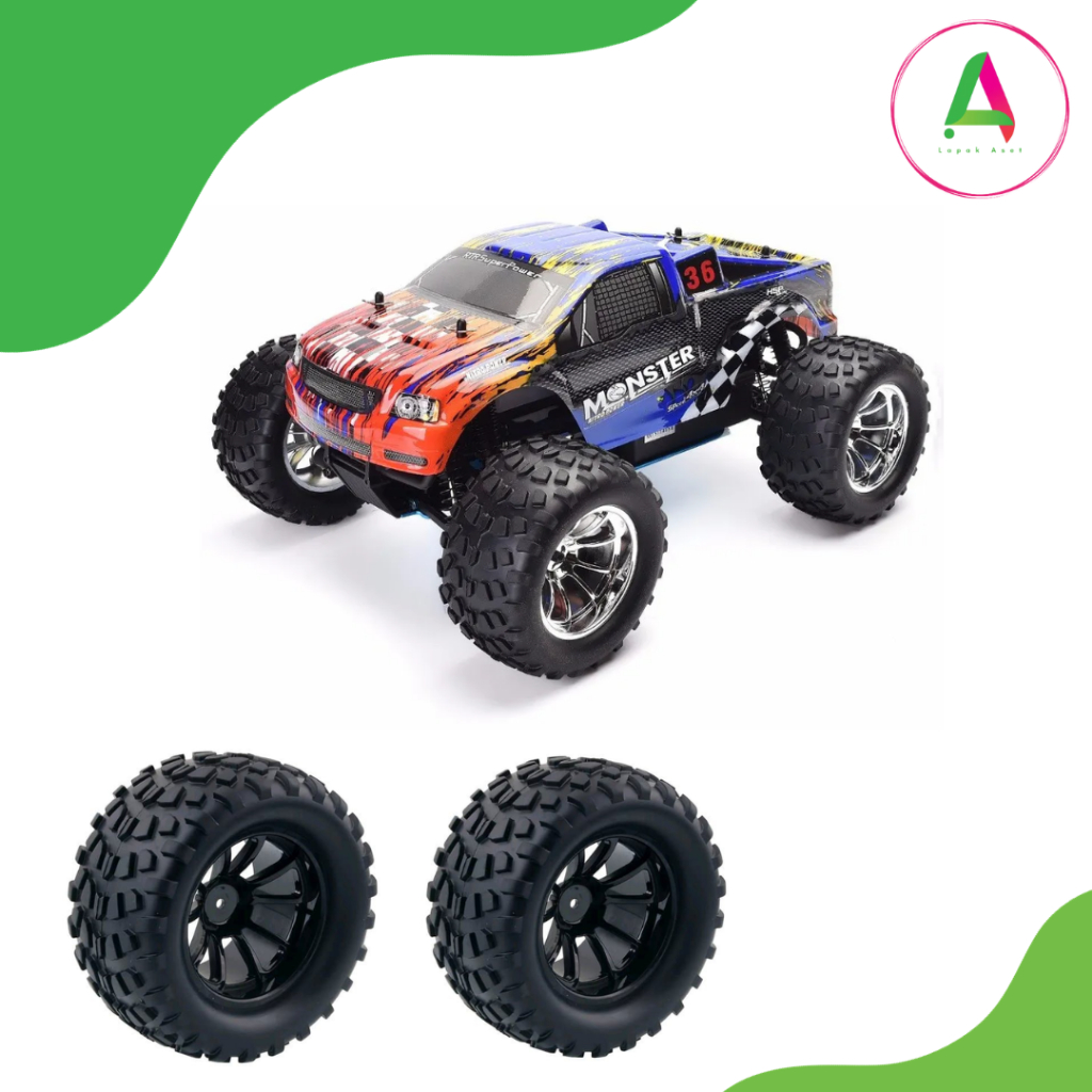 Ban RC Velk Roda Rim HSP Axial Bigfoot Monster Truck Truk Brontosaurus