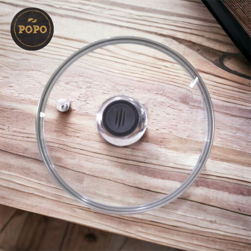 Tutup Kaca Panci Teflon Pan Kuali Wajan Penggorengan Tutupan Mangkok Penutup Kaca