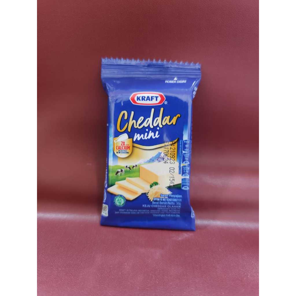 

Keju Kraft Cheddar 30gr - Keju Topping Makanan