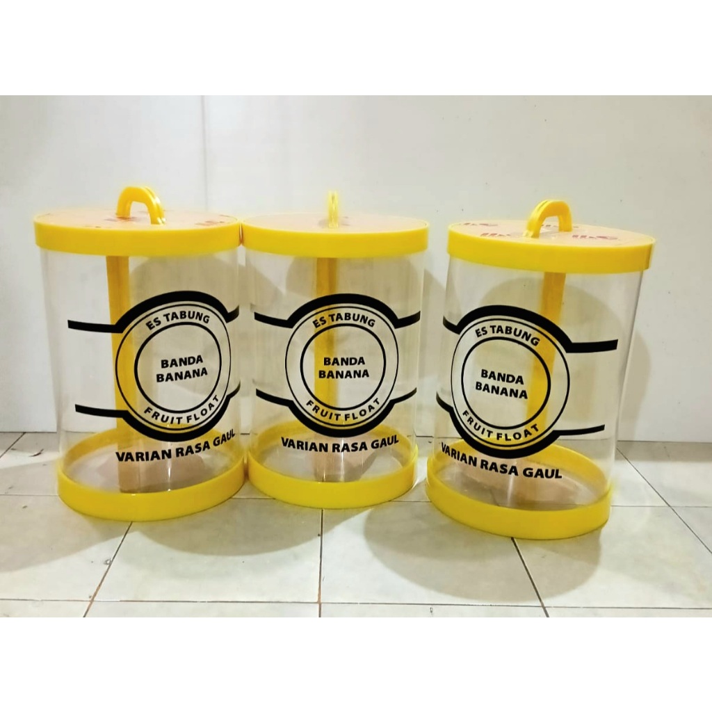 Tabung Minuman ES BUAH Akrilik D30 cm Tinggi 45 cm Auqarium Minuman 30 Liter