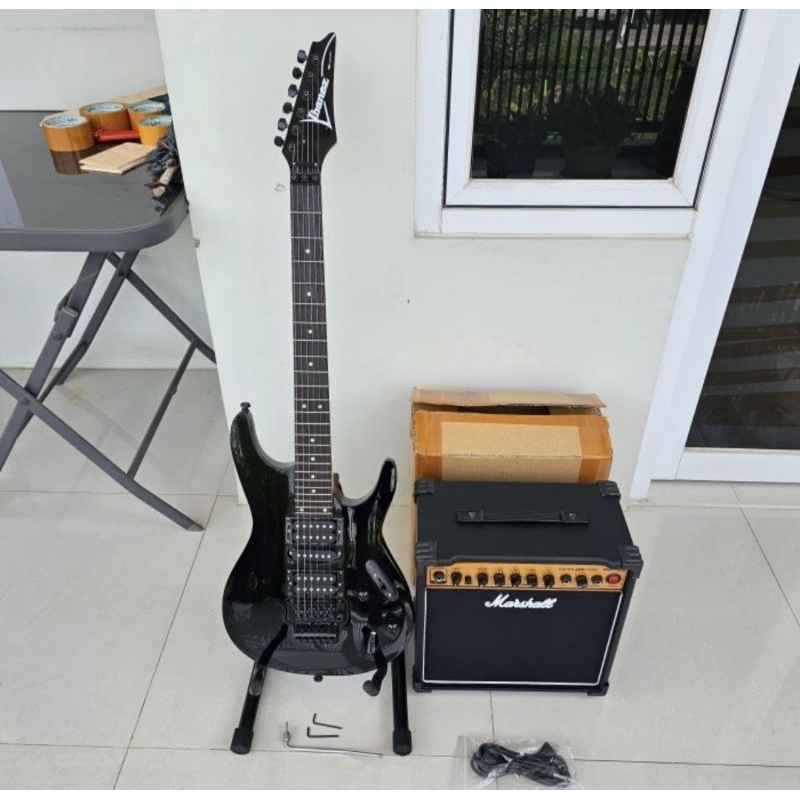 Gitar ibanez s series plus ampli dan kabel jack new