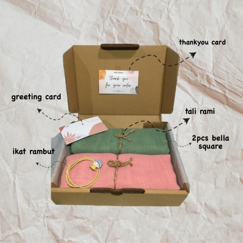 

GIFT BOX BELLA SQUARE | HAMPERS HIJAB | KADO ULTAH | GIFT BOX TERMURAH | Hampera hijab gift box | Hampers hijab