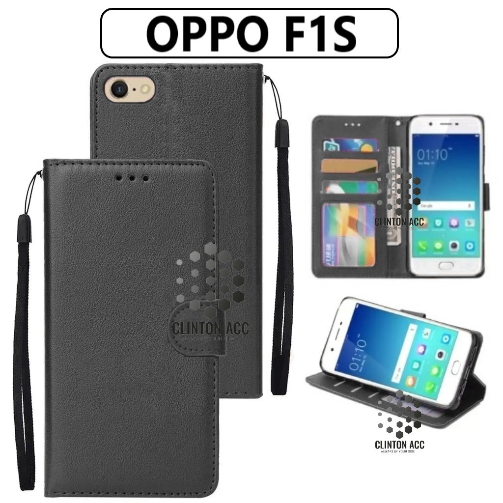 CASE HP OPPO F1S FLIP WALLET LEATHER DOMPET KULIT SOFTCASE PREMIUM FLIP COVER SARUNG BUKA TUTUP FLIP