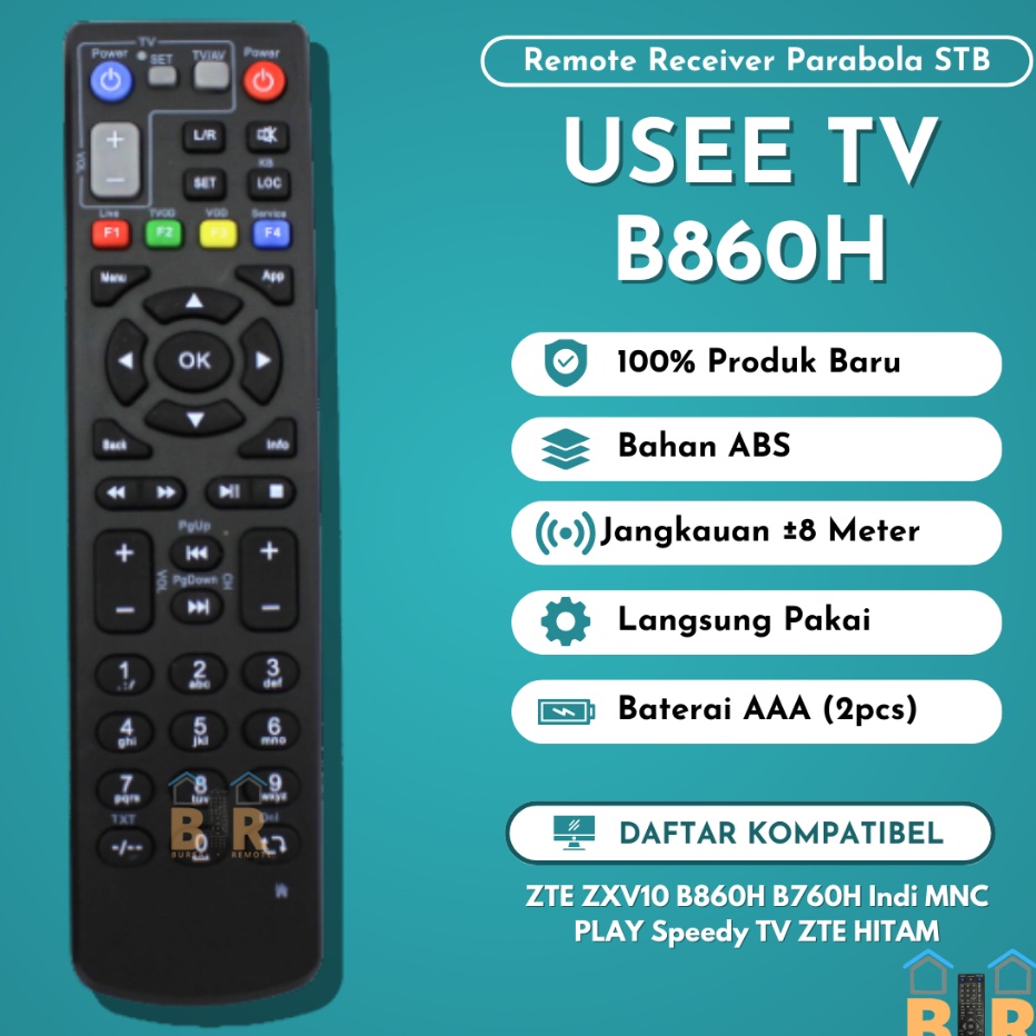RFRM5852 11.11 Remot / Remote Receiver STB Android TV BOX ZTE ZXV10 B860H B760H Indi MNC PLAY Speedy