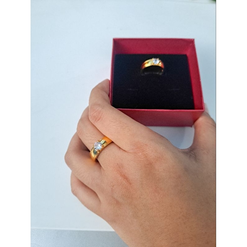 cincin dan kalung lapis emas 24K