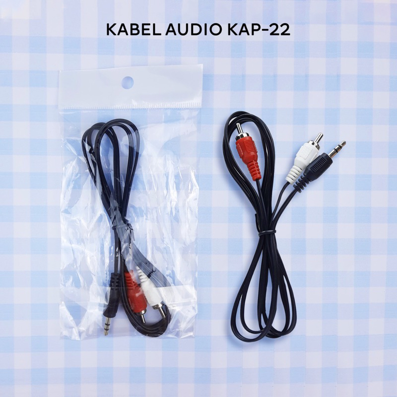 Kabel 3 Rca To 2 Rca / Kabel 2 rca - 2 Rca Aux Audio Speaker / Kabel 2 Rca KABEL AUDIO RCA KODE KAP 