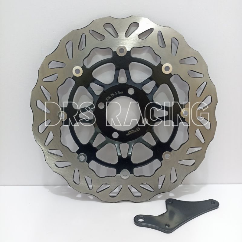 PIRINGAN CAKRAM LEBAR MODEL PSM 300MM HONDA KHARISMA, SUPRA 125, CS1, REVO LAMA, FIT NEW, LUBANG BAU